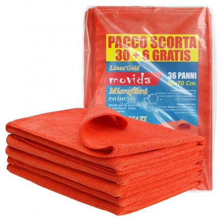 MOVIDA PANNO 50X70 ROSSO MICROFIB