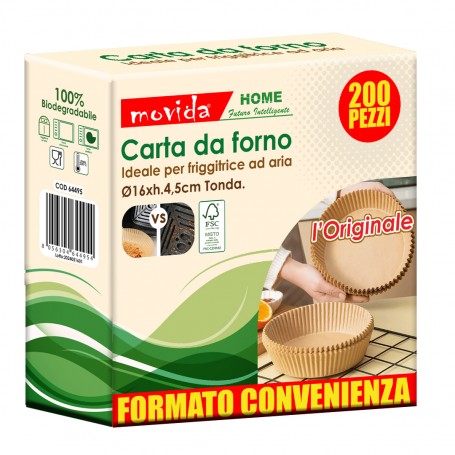 MOVIDA CARTA FORNO 200PZ  CM16X4,5